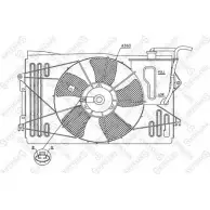 Вентилятор радиатора двигателя STELLOX Toyota Corolla 639BIGL 29-99393-SX W TZ9A