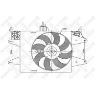 Вентилятор радиатора двигателя STELLOX RJX OA7A 29-99398-SX SYJXW2 Fiat Doblo (119, 223) 1 Минивэн 1.6 Natural Power 103 л.с. 2002 – 2025