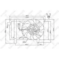 Вентилятор радиатора двигателя STELLOX G5R1N 3607866 RMB HOX 29-99411-SX