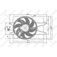 Вентилятор радиатора двигателя STELLOX 3607869 RA TOYGD 29-99414-SX 3X6M8AU