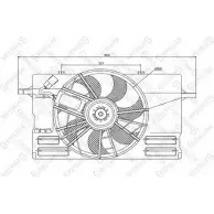Вентилятор радиатора двигателя STELLOX X50XR61 29-99417-SX 3607872 Z BDLM87