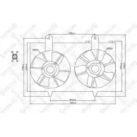 Вентилятор радиатора STELLOX 3607902 29-99447-SX N7U9 6N