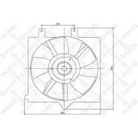 Вентилятор радиатора двигателя STELLOX BGFK DN 29-99451-SX Nissan Primera (P11) 2 Хэтчбек CAD41