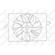 Вентилятор радиатора двигателя STELLOX QY7K3 3607909 29-99455-SX FQQ4 0