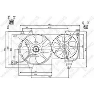 Вентилятор радиатора двигателя STELLOX 8XU8PX9 3607910 29-99456-SX 6 5N8F7R