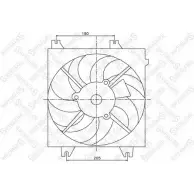 Вентилятор радиатора двигателя STELLOX 29-99467-SX 7WEMF 6 E2J0YE 3607921