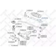 Рулевая тяга STELLOX 4057276204645 Mitsubishi Galant 8 (EA2W) Универсал 2.4 GDI (EA3W) 150 л.с. 1999 – 2003 6O9 SD 55-00028-SX