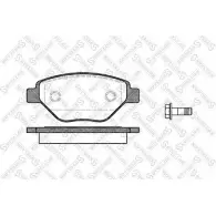 Тормозные колодки, дисковые, комплект STELLOX 988 000B-SX 2 3934 Renault Megane (BM, CM) 2 Хэтчбек 1.4 16V 82 л.с. 2003 – 2008 PCA097700