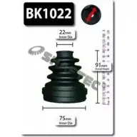 Комплект пылника, приводной вал SHAFTEC Renault Clio (BR, CR) 3 Хэтчбек 2.0 16V (BR0C. BR0K. CR0C. CR0K) 139 л.с. 2006 – 2025 2LVZVT PPRL5 C BK1022