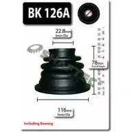 Комплект пылника, приводной вал SHAFTEC 30F 2OH BK126A S2AI9EI 3665761