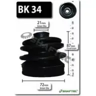 Комплект пылника, приводной вал SHAFTEC BZ9X3O K 95SVF4 BK34 3665822