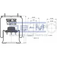 Пневмобаллон SEM LASTIK VHDB3SG 0SO RDN 3686862 72.4810.C05