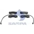 Тормозные колодки, дисковые, комплект SAMPA 096.601 3704695 29024 2 9017
