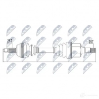 Приводной вал NTY D19 XH2Q Ford Focus 1 Хэтчбек 1.8 TDCi 115 л.с. 2001 – 2004 NPW-FR-040