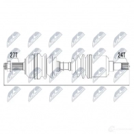 Приводной вал NTY NPW-CT-014 1437719827 KL0RB YG - Изображение 4
