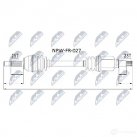 Приводной вал NTY NPW-FR-027 C47 VI 1437719835 - Изображение 4