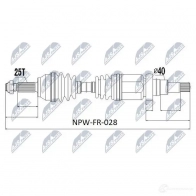 Приводной вал NTY 1437716199 7US EF NPW-FR-028 - Изображение 5