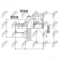 Шрус граната NTY NPZ-AU-009 LT 6P604 1437716058 - Изображение 2