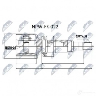 Шрус граната NTY 1AM B92 NPW-FR-022 1437719172 - Изображение 3