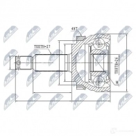 Шрус граната NTY NPZ-HY-507 3 QAJIG 1437716839