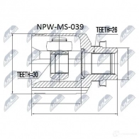 Шрус граната NTY NPW-MS-039 PMC F9 1437719549