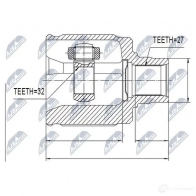 Шрус граната NTY 1438924224 6PVI ZF NPW-HD-019 - Изображение 2