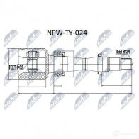 Шрус граната NTY NPW-TY-024 YI2 2Q 1437718890 - Изображение 3