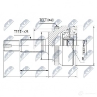 Шрус граната NTY 5O OZVFH NPZ-TY-082 1438924232 - Изображение 2