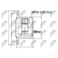 Шрус граната NTY NPW-MS-024 1437718509 X9 6COSZ - Изображение 2