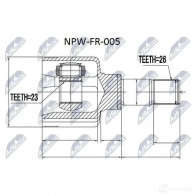 Шрус граната NTY 1437716495 NPW-FR-005 AQNFK Y - Изображение 2