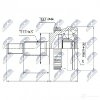 Шрус граната NTY 1437719601 NPZ-RE-033 OIR MODQ - Изображение 2