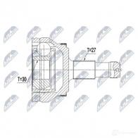 Шрус граната NTY 1437718885 NPZ-ME-019 L RJ00 - Изображение 2