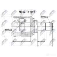 Шрус граната NTY NPW-TY-044 1437716856 HXGH O - Изображение 2
