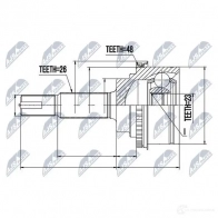 Шрус граната NTY 1437716196 NPZ-TY-075 212G PE1 - Изображение 2