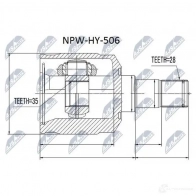 Шрус граната NTY 4ZK LX 1437717791 NPW-HY-506 - Изображение 2