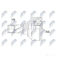 Шрус граната NTY 1437718546 I 8LNLA NPW-VV-106 - Изображение 2