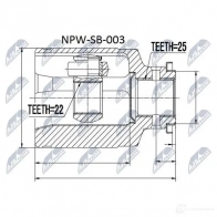 Шрус граната NTY 1437716623 9PTQ U NPW-SB-003 - Изображение 2