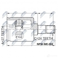 Шрус граната NTY 1437718192 NPW-ME-002 FR DR5 - Изображение 2