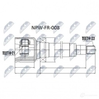 Шрус граната NTY 1437718189 F WCQEJW NPW-FR-008 - Изображение 3