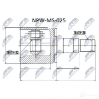 Шрус граната NTY 13 NDTX 1437717001 NPW-MS-025 - Изображение 2