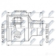 Шрус граната NTY NPW-MZ-014 1437716859 CL6W Y - Изображение 2