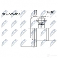 Шрус граната NTY H23 TIXE NPW-VW-006 1438924257 - Изображение 2