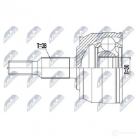 Шрус граната NTY E C5P2S NPZ-VW-041 1437717883 - Изображение 2