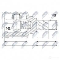 Шрус граната NTY 1437717024 Q R99T NPW-RE-050 - Изображение 2