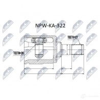 Шрус граната NTY MS5J 6Y0 1437717185 NPW-KA-322 - Изображение 2
