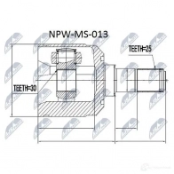 Шрус граната NTY NPW-MS-013 1437717163 RLVD X - Изображение 2