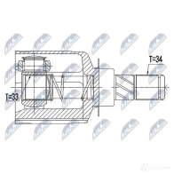 Шрус граната NTY 1437717903 NPW-RE-062 F 6MB4 - Изображение 2