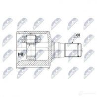 Шрус граната NTY NPW-FR-095 1437717728 35X 1TW - Изображение 2