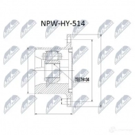 Шрус граната NTY XTER3 L 1437717428 NPW-HY-514 - Изображение 2