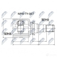 Шрус граната NTY TX55I OT 1437716867 NPW-TY-007 - Изображение 2